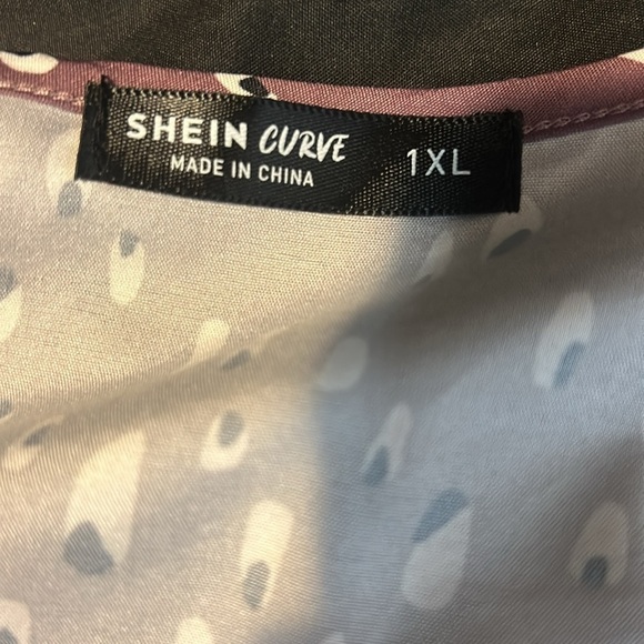 Shein Curve Purple Cinched Side Waist Dress 1XL - Picture 5 of 7